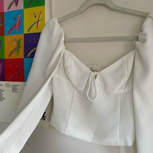 Wilfred white long sleeve blouse